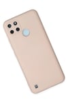 Mey İthalat®  Realme C25Y Kılıf Nano içi Kadife Silikon - Pudra