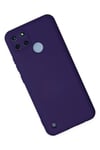 Mey İthalat®  Realme C25Y Kılıf Nano içi Kadife Silikon - Mor