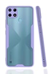 Mey İthalat®  Realme C25Y Kılıf Platin Silikon - Lila