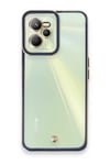 Mey İthalat®  Realme C35 Kılıf Liva Lens Silikon - Mavi