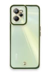 Mey İthalat®  Realme C35 Kılıf Liva Lens Silikon - Yeşil