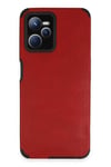 Mey İthalat®  Realme C35 Kılıf Loop Deri Silikon - Kırmızı