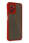 Mey İthalat®  Realme C35 Kılıf Montreal Silikon Kapak - Kırmızı