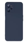 Mey İthalat®  Realme C35 Kılıf Nano içi Kadife Silikon - Lacivert