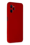 Mey İthalat®  Realme C35 Kılıf Nano içi Kadife Silikon - Kırmızı