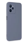 Mey İthalat®  Realme C35 Kılıf Nano içi Kadife Silikon - Gri