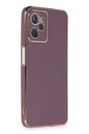Mey İthalat®  Realme C35 Kılıf Volet Silikon - Mor