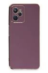 Mey İthalat®  Realme C35 Kılıf Volet Silikon - Mor