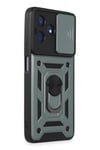 Mey İthalat®  Realme C53 Kılıf Pars Lens Yüzüklü Silikon - Yeşil