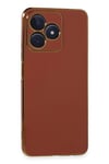Mey İthalat®  Realme C53 Kılıf Volet Silikon - Kırmızı