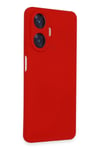 Mey İthalat®  Realme C55 Kılıf Nano içi Kadife Silikon - Kırmızı