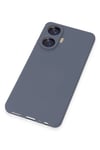 Mey İthalat®  Realme C55 Kılıf Nano içi Kadife Silikon - Gri