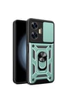 Mey İthalat®  Realme C55 Kılıf Pars Lens Yüzüklü Silikon - Yeşil