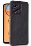 Mey İthalat®  Realme Note 50 4G Kılıf Aras Deri Kapak - Siyah