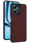 Mey İthalat®  Realme Note 50 4G Kılıf Aras Deri Kapak - Bordo