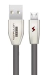 Mey İthalat®  S53 Led Işıklı Micro USB Kablo 1M 3A - Siyah