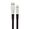 Mey İthalat®  S89 Metal Uçlu Lightning Kablo iphone Uyumlu 1M 2.4A - Siyah