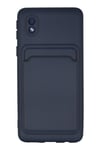 Mey İthalat®  Samsung Galaxy A01 Core Kılıf Kelvin Kartvizitli Silikon - Lacivert