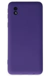 Mey İthalat®  Samsung Galaxy A01 Core Kılıf Nano içi Kadife Silikon - Mor