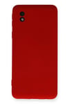 Mey İthalat®  Samsung Galaxy A01 Core Kılıf Nano içi Kadife Silikon - Kırmızı