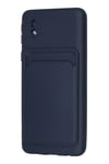 Mey İthalat®  Samsung Galaxy A01 Core Kılıf Kelvin Kartvizitli Silikon - Lacivert