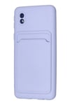 Mey İthalat®  Samsung Galaxy A01 Core Kılıf Kelvin Kartvizitli Silikon - Lila