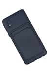 Mey İthalat®  Samsung Galaxy A01 Core Kılıf Kelvin Kartvizitli Silikon - Lacivert