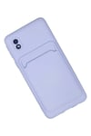 Mey İthalat®  Samsung Galaxy A01 Core Kılıf Kelvin Kartvizitli Silikon - Lila