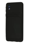 Mey İthalat®  Samsung Galaxy A01 Core Kılıf Kelvin Kartvizitli Silikon - Siyah