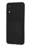 Mey İthalat®  Samsung Galaxy A02 Kılıf Kelvin Kartvizitli Silikon - Siyah
