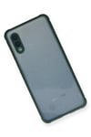 Mey İthalat®  Samsung Galaxy A02 Kılıf Miami Şeffaf Silikon - Koyu Yeşil