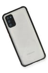 Mey İthalat®  Samsung Galaxy A02S Kılıf Miami Şeffaf Silikon - Siyah