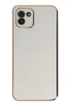 Mey İthalat®  Samsung Galaxy A03 Kılıf Volet Silikon - Beyaz