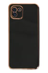 Mey İthalat®  Samsung Galaxy A03 Kılıf Volet Silikon - Siyah