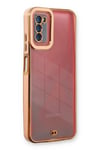 Mey İthalat®  Samsung Galaxy A03S Kılıf Liva Lens Silikon - Rose