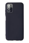 Mey İthalat®  Samsung Galaxy A03S Kılıf Lansman Glass Kapak - Lacivert