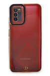 Mey İthalat®  Samsung Galaxy A03S Kılıf Liva Lens Silikon - Mavi