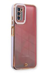 Mey İthalat®  Samsung Galaxy A03S Kılıf Liva Lens Silikon - Lila