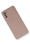 Mey İthalat®  Samsung Galaxy A03S Kılıf Nano içi Kadife Silikon - Pudra