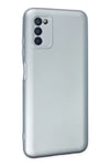 Mey İthalat®  Samsung Galaxy A03S Kılıf Nano içi Kadife Silikon - Sky Blue