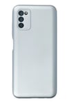 Mey İthalat®  Samsung Galaxy A03S Kılıf Nano içi Kadife Silikon - Sky Blue