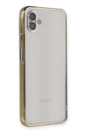 Mey İthalat®  Samsung Galaxy A04 Kılıf  Lensli Silikon - Gold