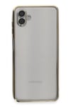 Mey İthalat®  Samsung Galaxy A04 Kılıf  Lensli Silikon - Gold