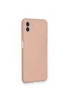 Mey İthalat®  Samsung Galaxy A04 Kılıf Nano içi Kadife Silikon - Pudra