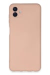 Mey İthalat®  Samsung Galaxy A04E Kılıf Nano içi Kadife Silikon - Pudra