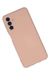 Mey İthalat®  Samsung Galaxy A04S Kılıf Nano içi Kadife Silikon - Pudra
