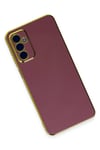 Mey İthalat®  Samsung Galaxy A04S Kılıf Volet Silikon - Kırmızı