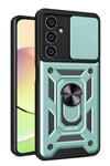 Mey İthalat®  Samsung Galaxy A05 Kılıf Pars Lens Yüzüklü Silikon - Yeşil