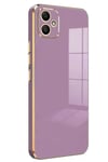 Mey İthalat®  Samsung Galaxy A05 Kılıf Volet Silikon - Mor