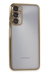 Mey İthalat®  Samsung Galaxy A05S Kılıf  Lensli Silikon - Gold